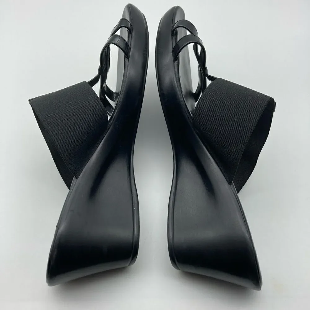 Italian Shoemakers Women’s Black Sandals Size 10 Made in Italy